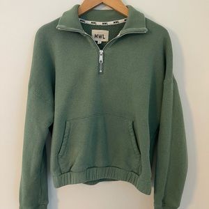 Madewell MWL Quarter Zip Sweatshirt